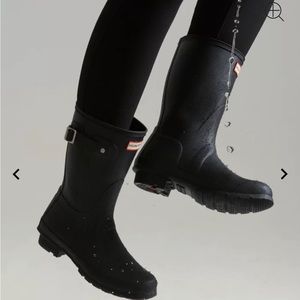 Hunter Black Women's Short Winter & Rain Boots